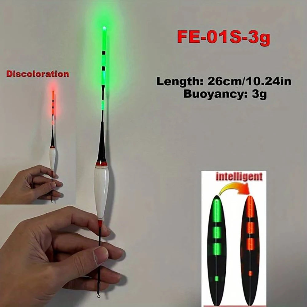 Flotador electrónico inteligente para pesca, Sensor de gravedad Led 2g 5g 7g 10g, gran flotabilidad, 2024 Pose Bobbers con batería CR425, barra luminosa