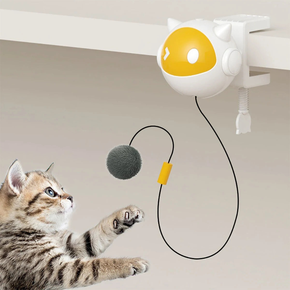 Juguete de ejercicio para gatos, pelota eléctrica para colgar, juguete para gatitos, pelota interactiva para gatos, juguete automático para gatos para juego y ejercicio