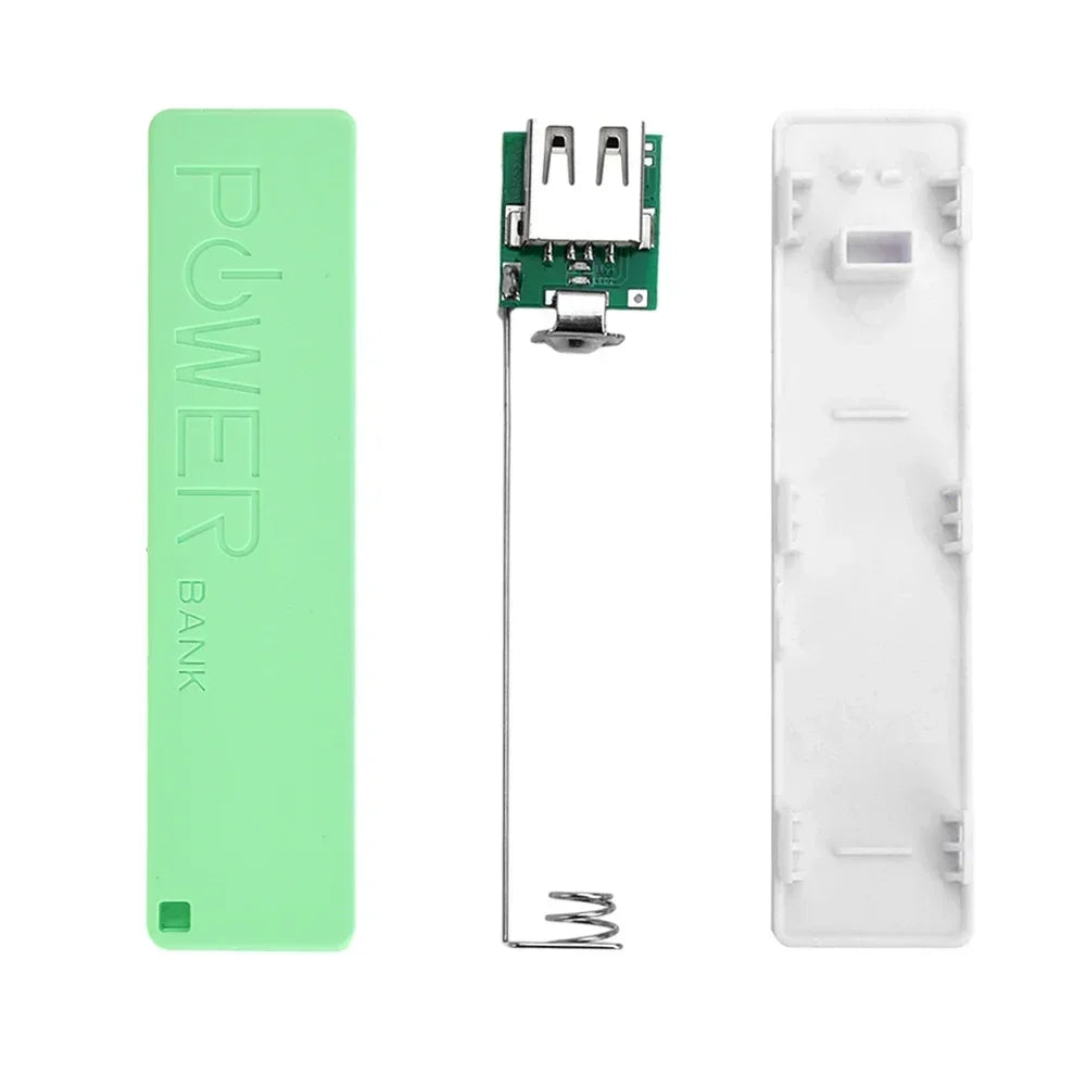 Estuche para cargador de batería portátil, caja de almacenamiento para fuente de alimentación móvil, USB, 1 sección 18650, TYPE-C DIY