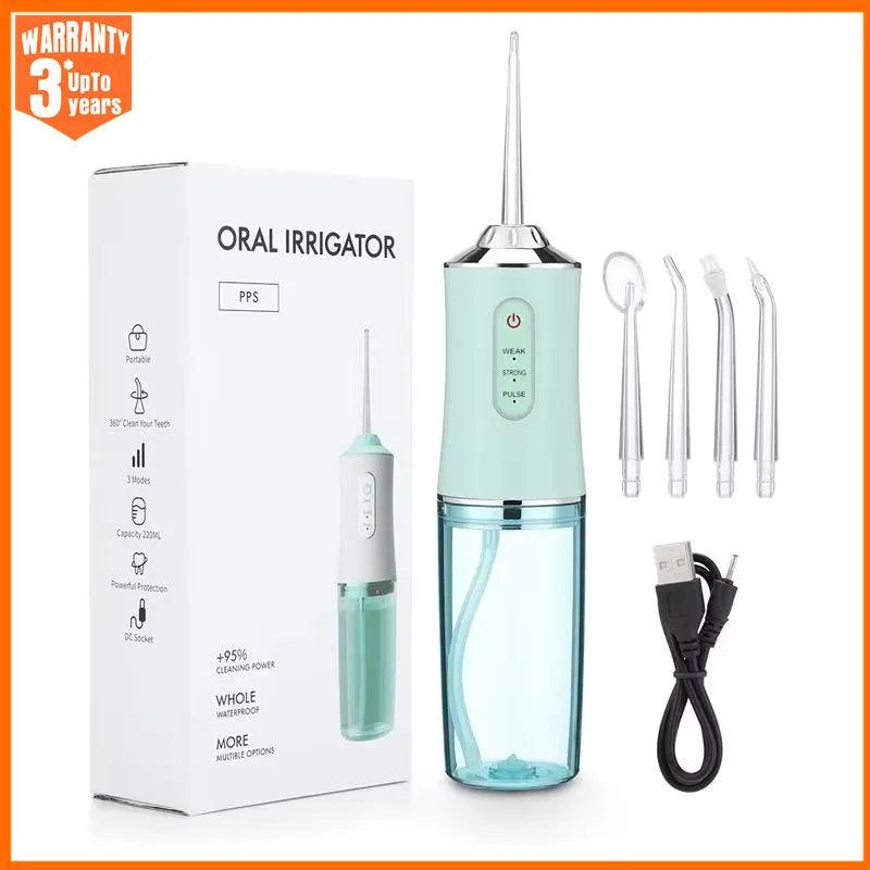 Irrigador Bucal Portátil Recargable USB – Limpieza Profesional en Casa 🦷💧