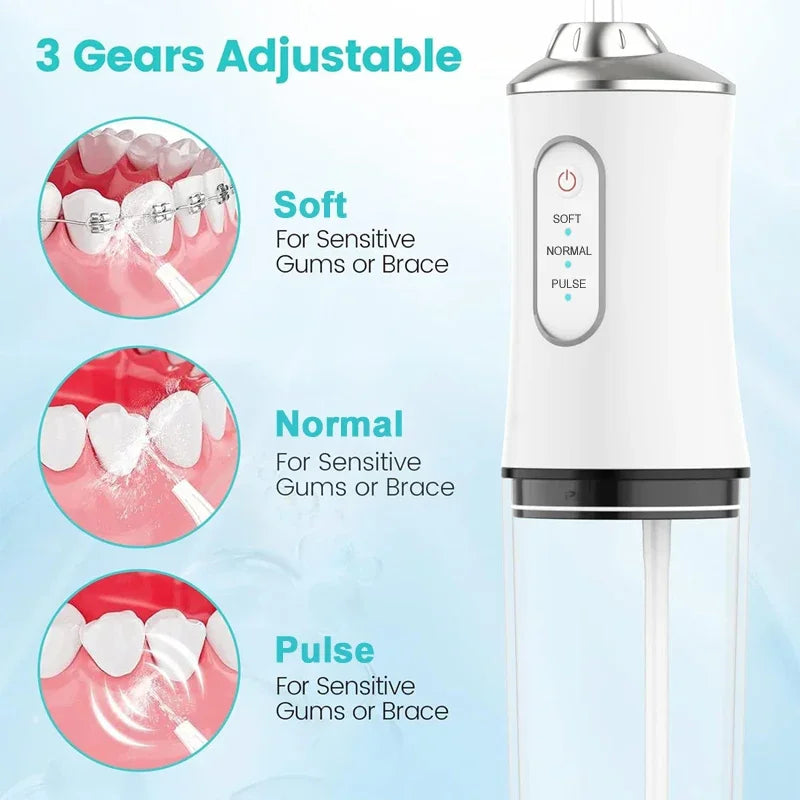 Irrigador Bucal Portátil Recargable USB – Limpieza Profesional en Casa 🦷💧