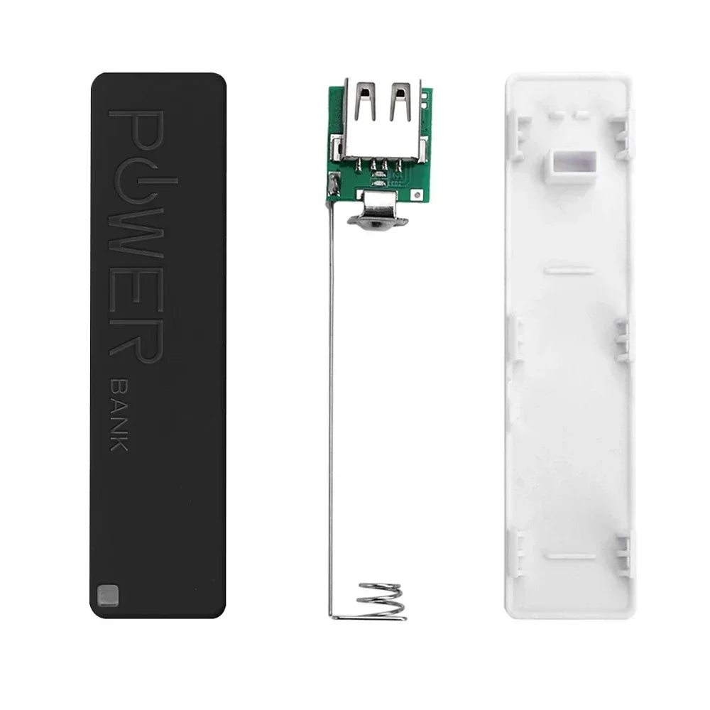 Estuche para cargador de batería portátil, caja de almacenamiento para fuente de alimentación móvil, USB, 1 sección 18650, TYPE-C DIY