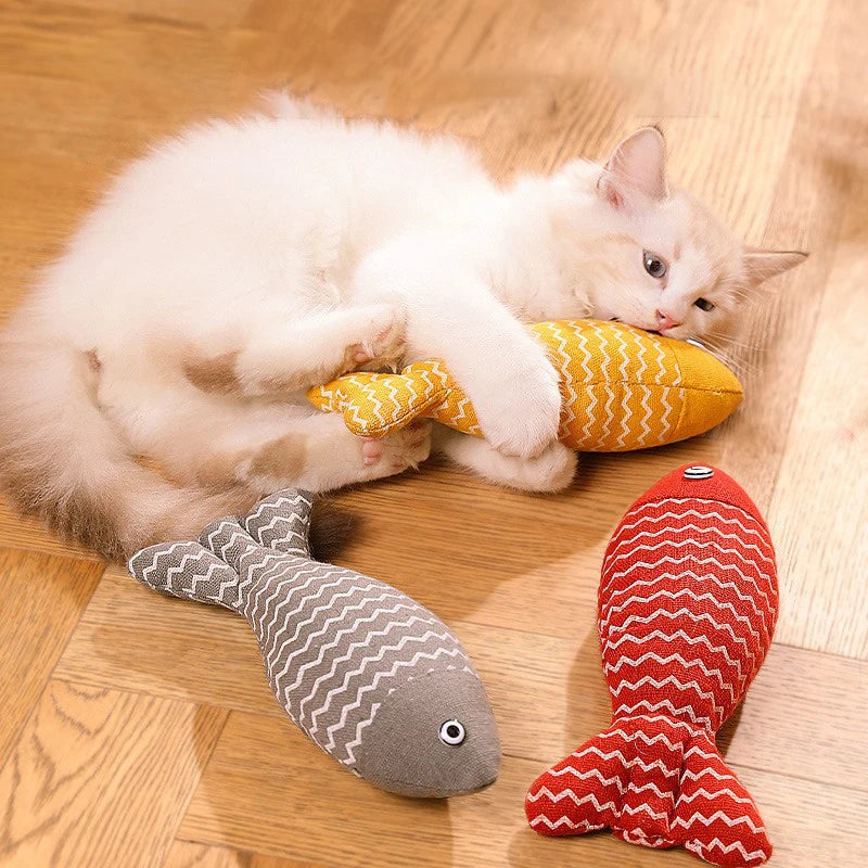 Juguetes para gatos y gatitos – Kit interactivo con hierba gatera