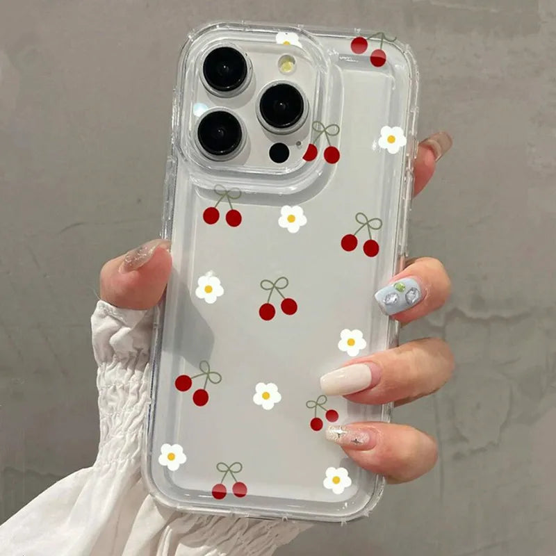 Funda de teléfono bonita cereza y Margarita para Xiaomi Redmi Note 12 13 5G 10Pro fundas 11 10 12S 13pro 4G 11S 12ProPlus 11Pro 12C 13C