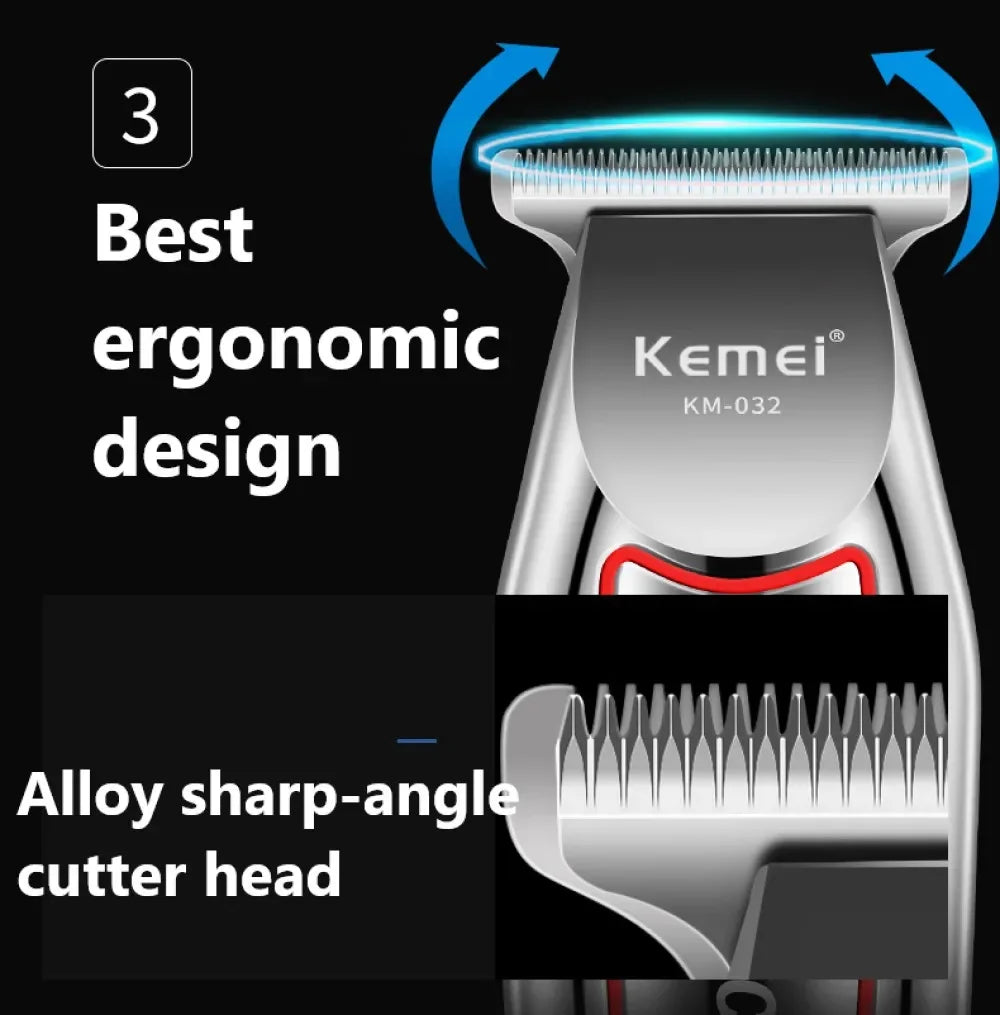 Cortadora de Pelo Profesional Kemei KM-032 💈✂️