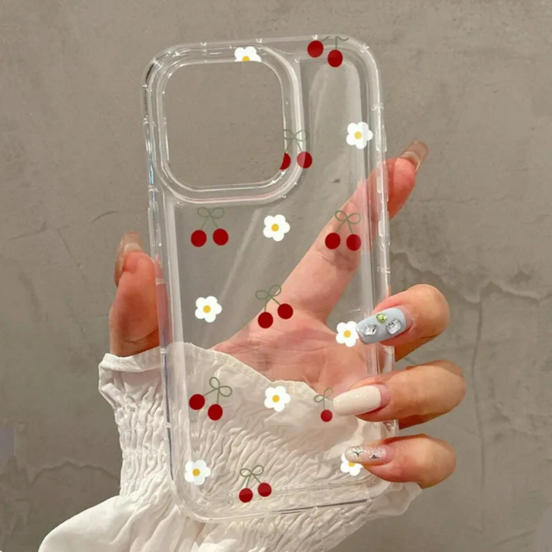Funda de teléfono bonita cereza y Margarita para Xiaomi Redmi Note 12 13 5G 10Pro fundas 11 10 12S 13pro 4G 11S 12ProPlus 11Pro 12C 13C