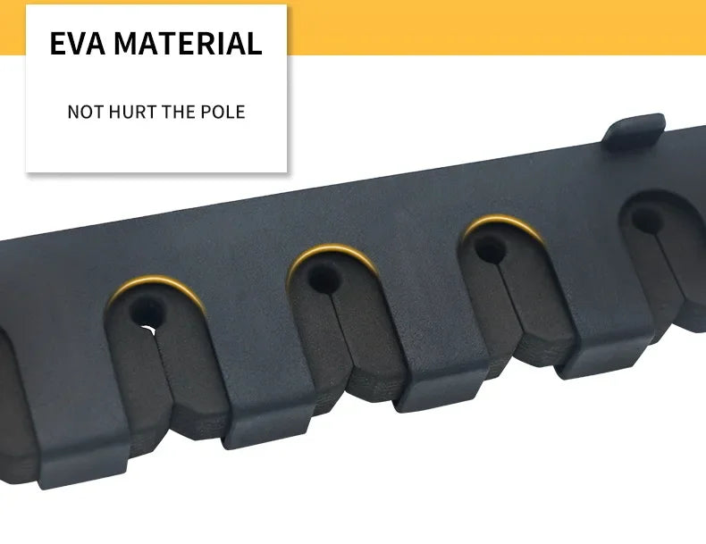 Estante de Almacenamiento para Cañas de Pescar 🎣 | Soporte Montado en la Pared