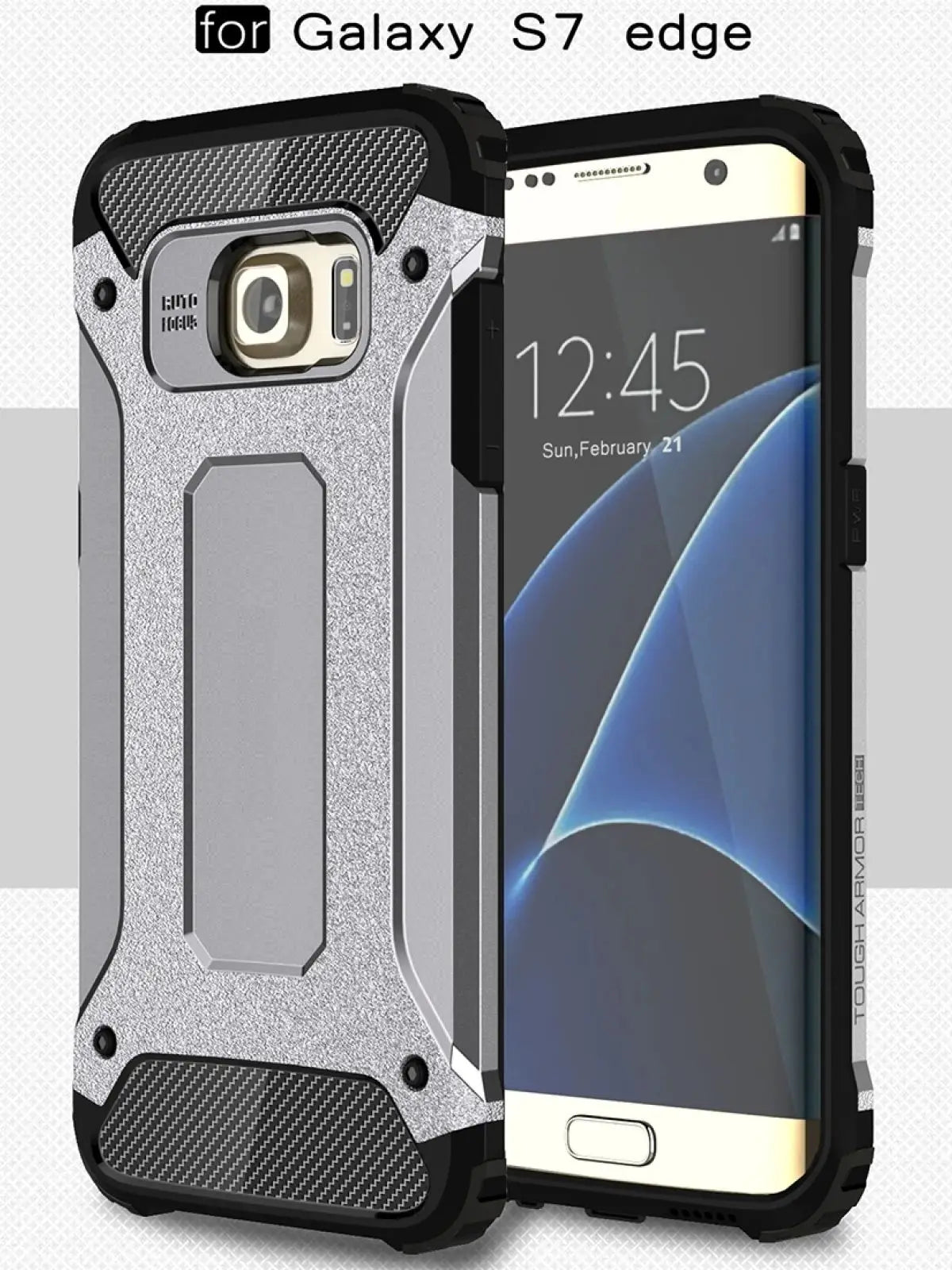 Funda de teléfono para Galaxy S7 Edge / G935 Tough Armor TPU + funda combinada para PC