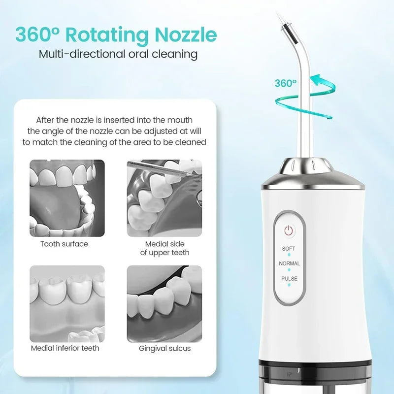 Irrigador Bucal Portátil Recargable USB – Limpieza Profesional en Casa 🦷💧
