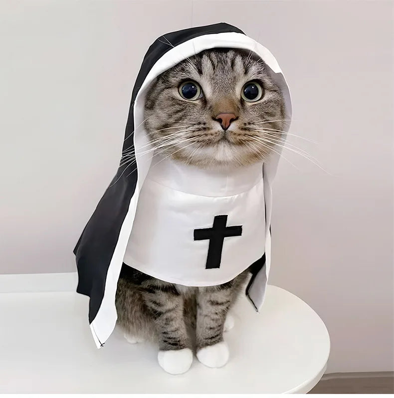 Disfraces para gatos, gatos y perros, travesti, COS divertido, accesorios para fotos de mascotas pequeñas y medianas, disfraces divertidos para gatos