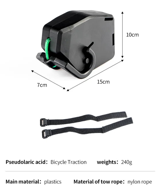 Dispositivo de remolque para bicicleta de montaña al aire libre, cuerda para remolque de bicicleta para padres e hijos, accesorios de equipo para montar en bicicleta de carretera