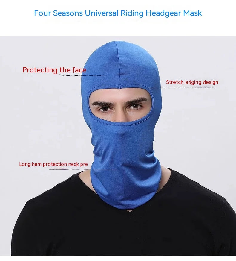 1 pieza máscara de conducción al aire libre casco bicicleta a prueba de viento Bandana deportiva protector solar sombrero cubierto