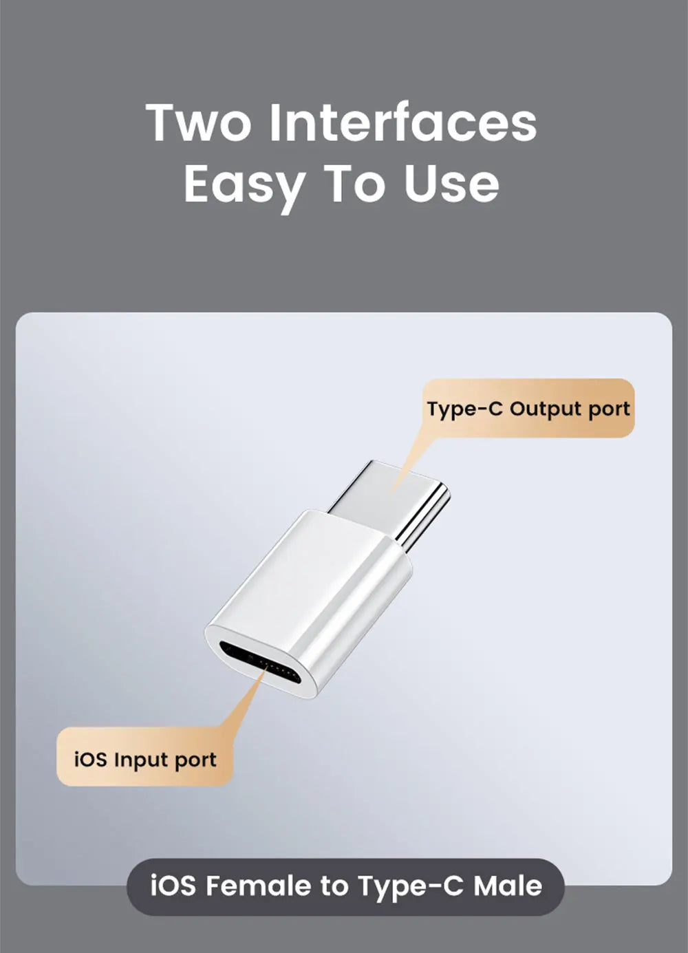 Adaptador USB C a Lightning carga rápida tipo C macho a IOS hembra convertidor transferencia de datos para Iphone15 Xiaomi adaptador USB C