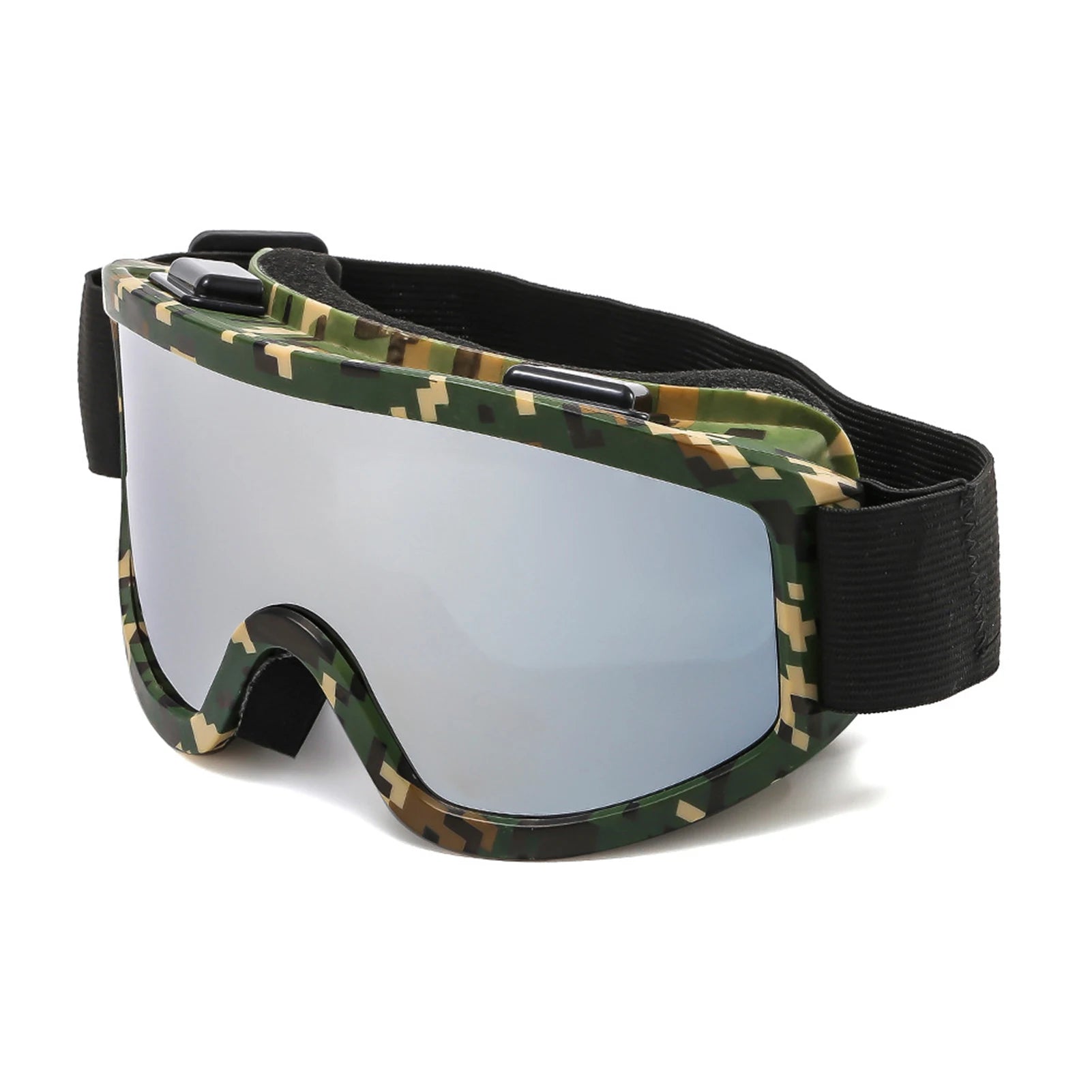 Gafas de esquí de montura grande con lentes coloridas, lentes anticolisión y antideslumbrantes, para deportes al aire libre, nieve, Snowboard, snowboard, esquí