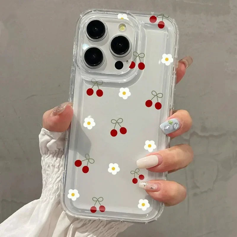 Funda de teléfono bonita cereza y Margarita para Xiaomi Redmi Note 12 13 5G 10Pro fundas 11 10 12S 13pro 4G 11S 12ProPlus 11Pro 12C 13C