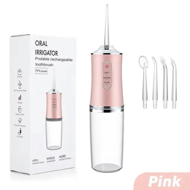 Irrigador Bucal Portátil Recargable USB – Limpieza Profesional en Casa 🦷💧