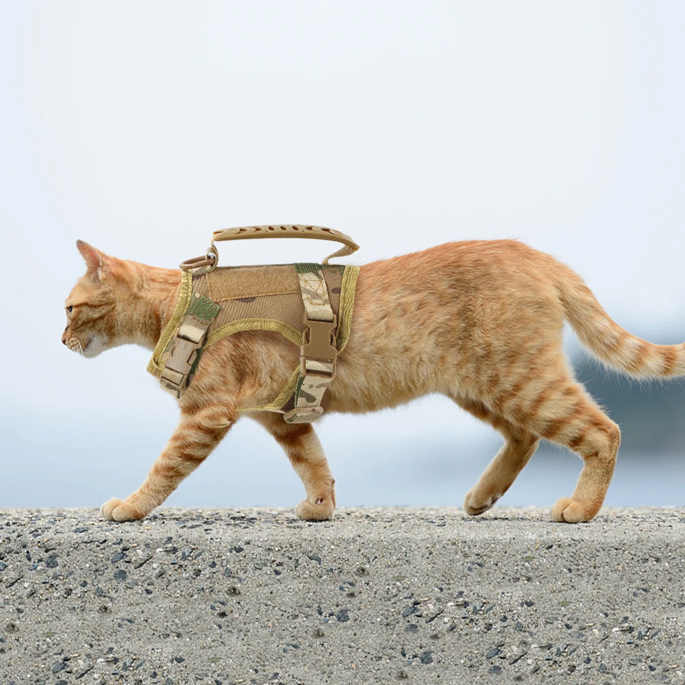 Arnés Táctico Ajustable para Mascotas – Gatos y Perros Pequeños 🐾