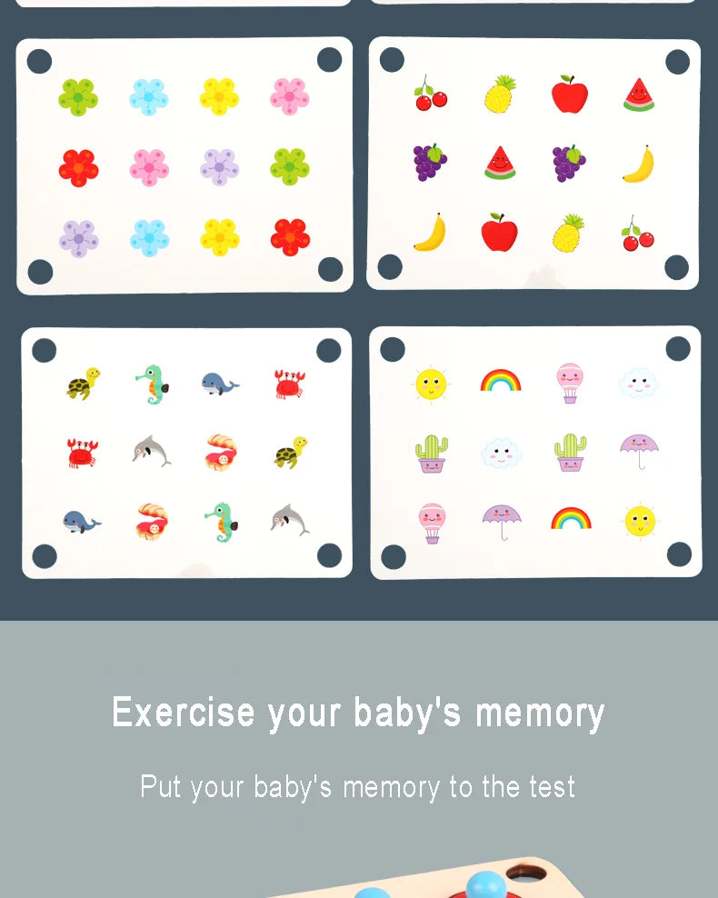 Ajedrez con memoria, juguetes educativos para niños, entrenamiento de concentración, desarrollo de lógica de pensamiento, educación Montessori