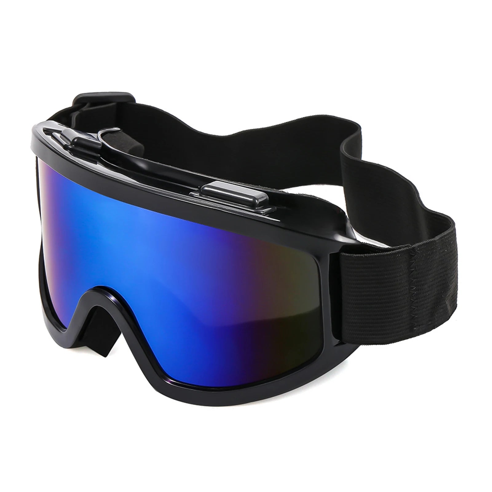 Gafas de esquí de montura grande con lentes coloridas, lentes anticolisión y antideslumbrantes, para deportes al aire libre, nieve, Snowboard, snowboard, esquí