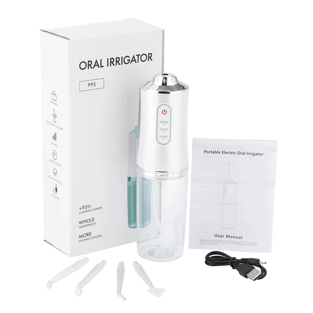 Irrigador Bucal Portátil Recargable USB – Limpieza Profesional en Casa 🦷💧