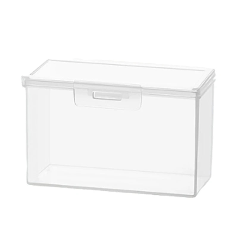 Caja almacenamiento vacía para naipes, estuche plástico para naipes, broches cerrados