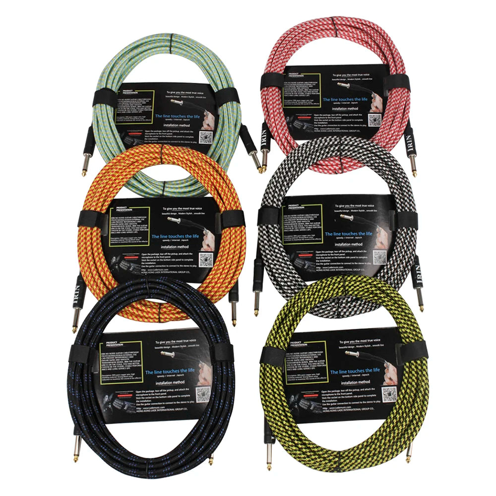 Cable de Audio IRIN 6,5mm – Conexión Profesional para Instrumentos 🎸