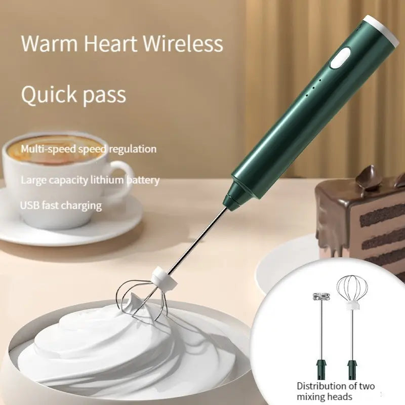 Batidor de Huevos de Mano Recargable USB – 3 Velocidades 🥚☕⚡
