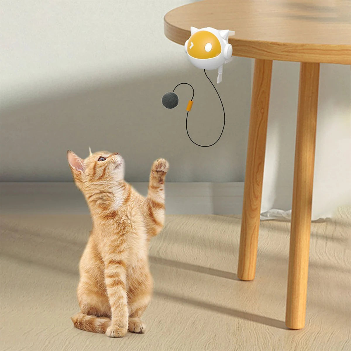Juguete de ejercicio para gatos, pelota eléctrica para colgar, juguete para gatitos, pelota interactiva para gatos, juguete automático para gatos para juego y ejercicio