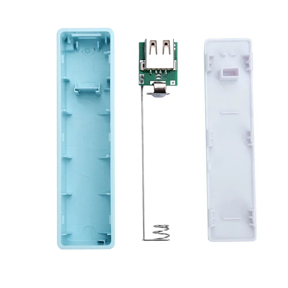 Estuche para cargador de batería portátil, caja de almacenamiento para fuente de alimentación móvil, USB, 1 sección 18650, TYPE-C DIY