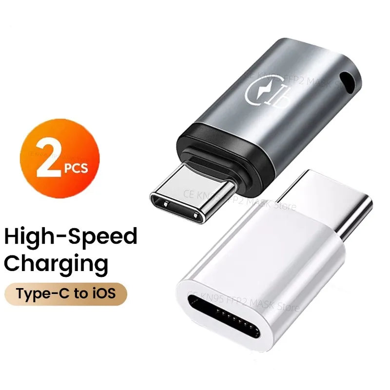 Adaptador USB C a Lightning carga rápida tipo C macho a IOS hembra convertidor transferencia de datos para Iphone15 Xiaomi adaptador USB C