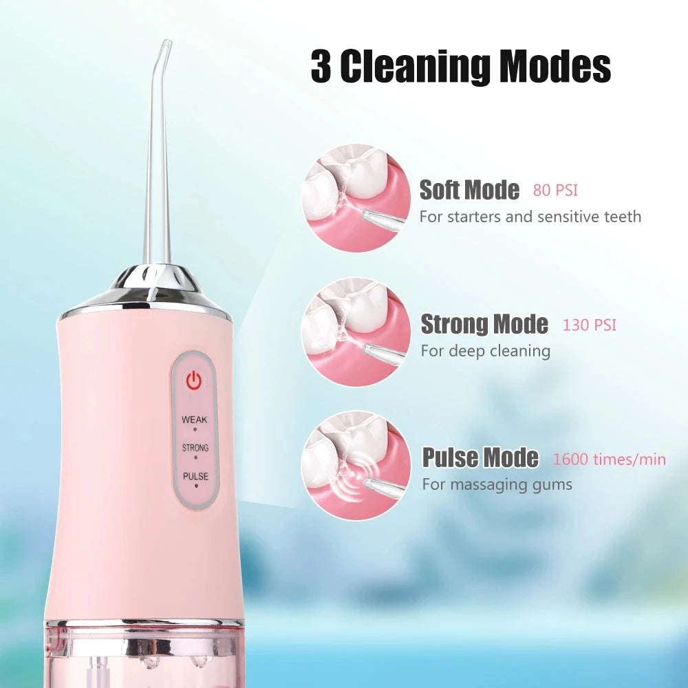 Irrigador Bucal Portátil Recargable USB – Limpieza Profesional en Casa 🦷💧