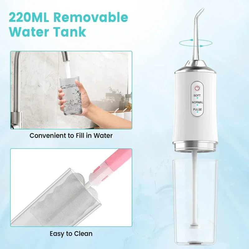 Irrigador Bucal Portátil Recargable USB – Limpieza Profesional en Casa 🦷💧