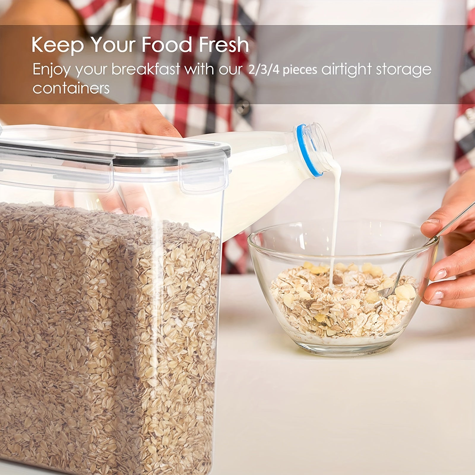Contenedor para Cereal – Mantén Tu Desayuno Fresco y Organizado 🌾🍽️