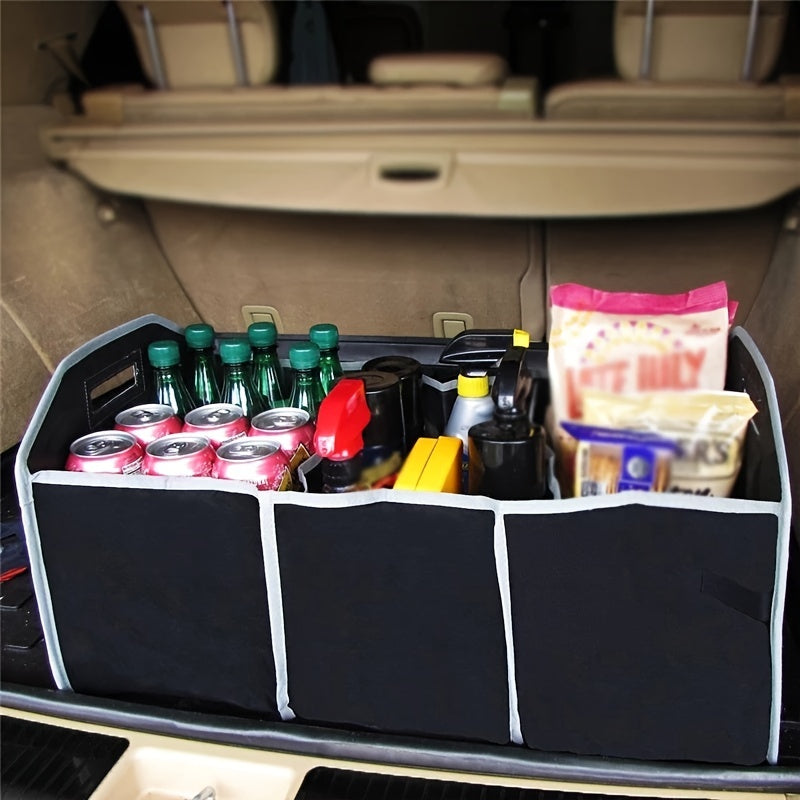 Bolsa Organizadora Plegable para Maletero de Auto – Caja de Almacenamiento Negra 🚗